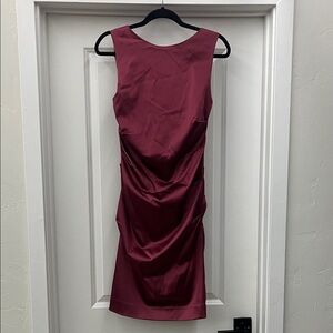 Nicole Miller Burgundy Dress